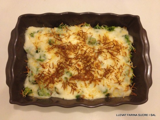 Bròquil amb beixamel Carla