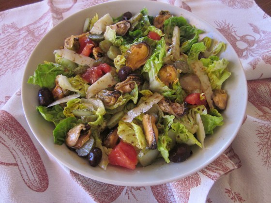 amanida de musclos amb vinagreta liliums blancs 006